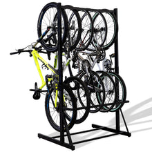 Load image into Gallery viewer, StoreYourBoard Freestanding Bike Storage Rack, Indoor Garage Floor Stand, Bicycle Organizer (5 Bike)
