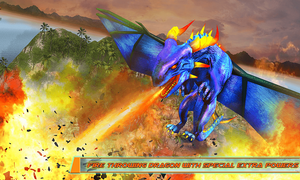 Futuristic Dragon Robot Fighting Car Robot Action Game