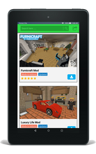 Load image into Gallery viewer, Furniture Mod for Minecraft PE - The best furniture mod for Minecraft with decorations for your kitchen, living room, bedroom, garden, bathroom, office, games room, house and home
