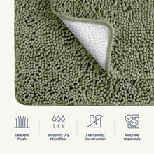 Load image into Gallery viewer, BELADOR Bathroom Rugs Sets 2 Piece - Plush Bath Mat Set Quick-Dry Soft Chenille Bathroom Mat with Rubber Backing, Absorbant Bathroom Rug Set, Washable Bath Rugs for Bathroom - Bath Mats 24x17 + 30x20
