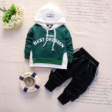 Load image into Gallery viewer, New Spring Autumn Cotton Boys Clothes Outfit Kids Baby Sports Hooded Tops Pants 2pcs Sets Fashion Children Casual Tracksuits
