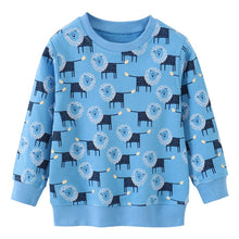 Load image into Gallery viewer, Jumping Meters New Arrival Animals Kids Sweatshirts Cartoon Boys Girls Autumn Winter Hooded Toddler Long Sleeve Clothes Sweaters
