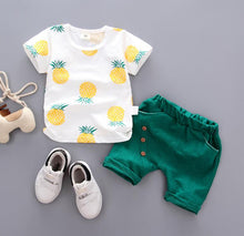 Load image into Gallery viewer, New Spring Autumn Cotton Boys Clothes Outfit Kids Baby Sports Hooded Tops Pants 2pcs Sets Fashion Children Casual Tracksuits
