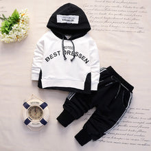 Load image into Gallery viewer, New Spring Autumn Cotton Boys Clothes Outfit Kids Baby Sports Hooded Tops Pants 2pcs Sets Fashion Children Casual Tracksuits
