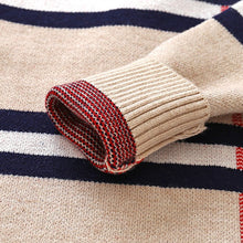 Load image into Gallery viewer, 1-8T Toddler Kid Boy Sweater Spring Winter Clothes Warm Pullover Top Long Sleeve Plaid Sweater Girl Fashion Gentleman Knitwear
