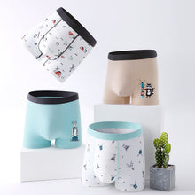 Load image into Gallery viewer, 4 Pcs High Quality Children's Underwear for Kids Cartoon Cat Shorts Soft Cotton Underpants Boys Teenage Striped Panties 4-16T
