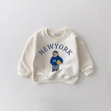 Load image into Gallery viewer, Korea 2023 Baby Boys Clothes Sets Letter Bear Girls Long Sleeve Casual Hoodie Sweatshirt+Pants 2pcs Kids Clothes Sports Suit New
