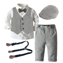 Load image into Gallery viewer, Kid Boys Formal Party Outfits Clothes Set Wedding Birthday Toddler Boy Gentleman Handsome Children Elegant Suit 2 3 4 5 6 Years
