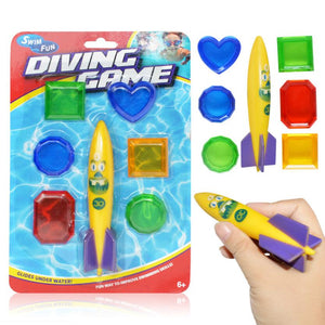 Underwater Swim Pool Diving Toys Summer Swimming Dive Toy Sets Water Rings,Sticks,Octopus,Torpedo Bandits,Fish & Balls