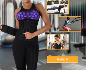 Hirigin 2020 Hot Sweat Waist Trainer Slimmer Trimmer Zip Belt Body Shaper Weight Loss Workout Solid Belts Plus Size