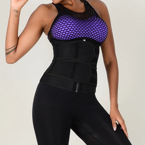 Hirigin 2020 Hot Sweat Waist Trainer Slimmer Trimmer Zip Belt Body Shaper Weight Loss Workout Solid Belts Plus Size