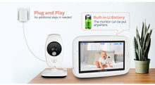 Load image into Gallery viewer, 7inch Wireless Baby Monitor 720P HD
