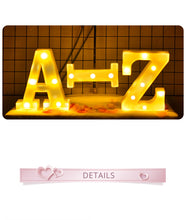 Load image into Gallery viewer, DIY 3D LED Night Lights 26 English Marque Alphabet

