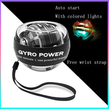Load image into Gallery viewer, Rainbow Led Muscle Power Ball Wrist Ball Trainer Relax Gyroscope Powerball Gyro Arm Exerciser Strengthener Fitness Equipments
