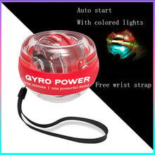 Load image into Gallery viewer, Rainbow Led Muscle Power Ball Wrist Ball Trainer Relax Gyroscope Powerball Gyro Arm Exerciser Strengthener Fitness Equipments
