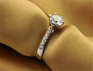 Cubic Zirconia Stone 925 Silver Ring