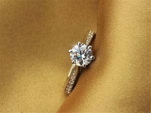 Cubic Zirconia Stone 925 Silver Ring