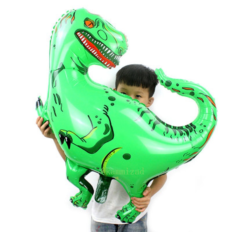 73cm Large Size Dinosaur Aluminum Foil ToysTyrannosaurus Green Rex Toys Ballons Birthday Party Toys for Children Floating Toys