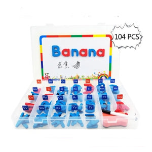 Magnetic Letters 208 Pcs Uppercase Lowercase Foam Alphabet ABC Magnets for Fridge Refrigerator Educational Spelling Learning toy