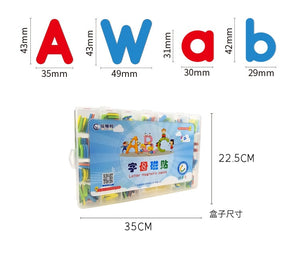 Magnetic Letters 208 Pcs Uppercase Lowercase Foam Alphabet ABC Magnets for Fridge Refrigerator Educational Spelling Learning toy