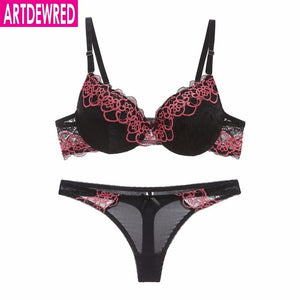 high-end lace bra and underwear set lingerie