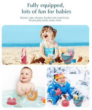 Load image into Gallery viewer, Baby Beach Toys Kids Summer  Beach Game Toys Children Sandbox Set Kit Toys For Beach Play Sand Bathroom Water Game Play Cart
