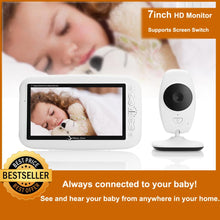 Load image into Gallery viewer, 7inch Wireless Baby Monitor 720P HD
