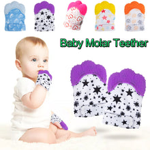 Load image into Gallery viewer, Baby Molar Gloves Anti-bite Toddler Chew Toy Baby Teether Food Grade Silicone Teethers Infant Teething Glove
