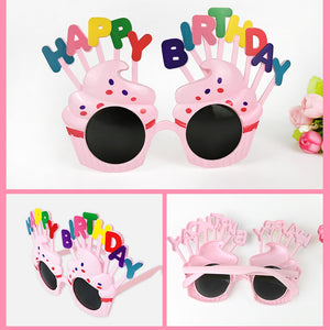 Children Party Funny Glasses Toys Party Hat Decoration Glasses Novel Photography Props White Pink Birthday Gifts For Kids