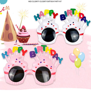 Children Party Funny Glasses Toys Party Hat Decoration Glasses Novel Photography Props White Pink Birthday Gifts For Kids