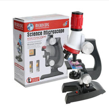 Load image into Gallery viewer, Science Kits for Kids Beginner Microscope with LED 100X 400X and 1200X Science Educational Toy Gift
