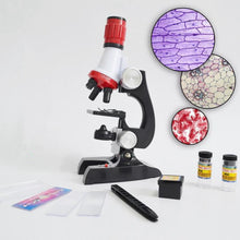 Load image into Gallery viewer, Science Kits for Kids Beginner Microscope with LED 100X 400X and 1200X Science Educational Toy Gift
