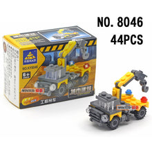 Load image into Gallery viewer, police special police car fire engine missile car plane building block truck house building block boy hand made toy
