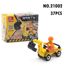 Load image into Gallery viewer, police special police car fire engine missile car plane building block truck house building block boy hand made toy
