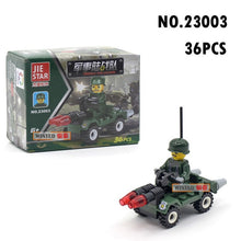 Load image into Gallery viewer, police special police car fire engine missile car plane building block truck house building block boy hand made toy
