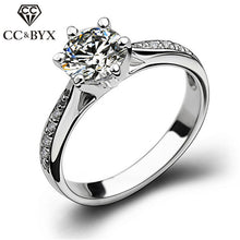 Load image into Gallery viewer, Cubic Zirconia Stone 925 Silver Ring
