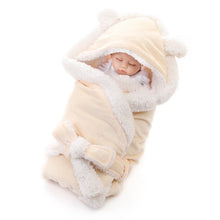 Load image into Gallery viewer, Winter Baby Blanket Wrap Double Layer Swaddle Sleeping Bag
