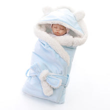 Load image into Gallery viewer, Winter Baby Blanket Wrap Double Layer Swaddle Sleeping Bag
