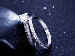 925 Silver Ring Double Stackable Fashion Design