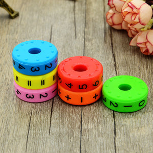 6 Pieces Magnetic Montessori Kids Preschool Educational Plastic Toys For Children Math Numbers DIY Assembling Puzzles Boys Girls