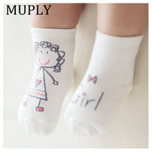 Load image into Gallery viewer, New Spring Baby Socks For Newborn Baby Cotton Boys Girls Cute Animal Pattern Toddler Asymmetry Socks
