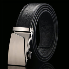 Load image into Gallery viewer, Top Quality Cow Genuine Leather Belt Men Genuine Luxury Leather Belts for Men Strap Male Metal Automatic Buckle
