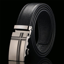 Load image into Gallery viewer, Top Quality Cow Genuine Leather Belt Men Genuine Luxury Leather Belts for Men Strap Male Metal Automatic Buckle
