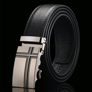 Top Quality Cow Genuine Leather Belt Men Genuine Luxury Leather Belts for Men Strap Male Metal Automatic Buckle