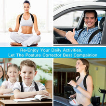 Load image into Gallery viewer, Medical Adjustable Clavicle Posture Corrector Men Woemen Upper Back Brace Shoulder Lumbar Support Belt Corset Posture Correction
