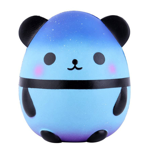 New Cute Colorful Galaxy Panda Squishy Simulation Animal Doll Bread Cake Scented Slow Rising Stress Relief for Kid Xmas Gift