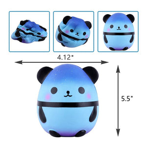 New Cute Colorful Galaxy Panda Squishy Simulation Animal Doll Bread Cake Scented Slow Rising Stress Relief for Kid Xmas Gift