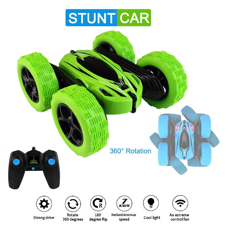 JJRC RC Stunt Car Tumbling Drift Crawler Vehicle 360 Flips Double Sided Rotating Tumbling 1:24 2.4G 4CH RC Car Toys Gift For Kid