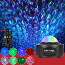 Load image into Gallery viewer, Starry Sky Projector Night Light Ocean Wave Bluetooth Speaker
