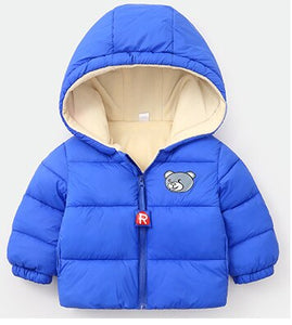 2020 New Winter Children's Cotton Coats Boys And Girls Cartoon Cute Bear Jackets Babys Hooded Zipper Clothes For Kids Outerwear